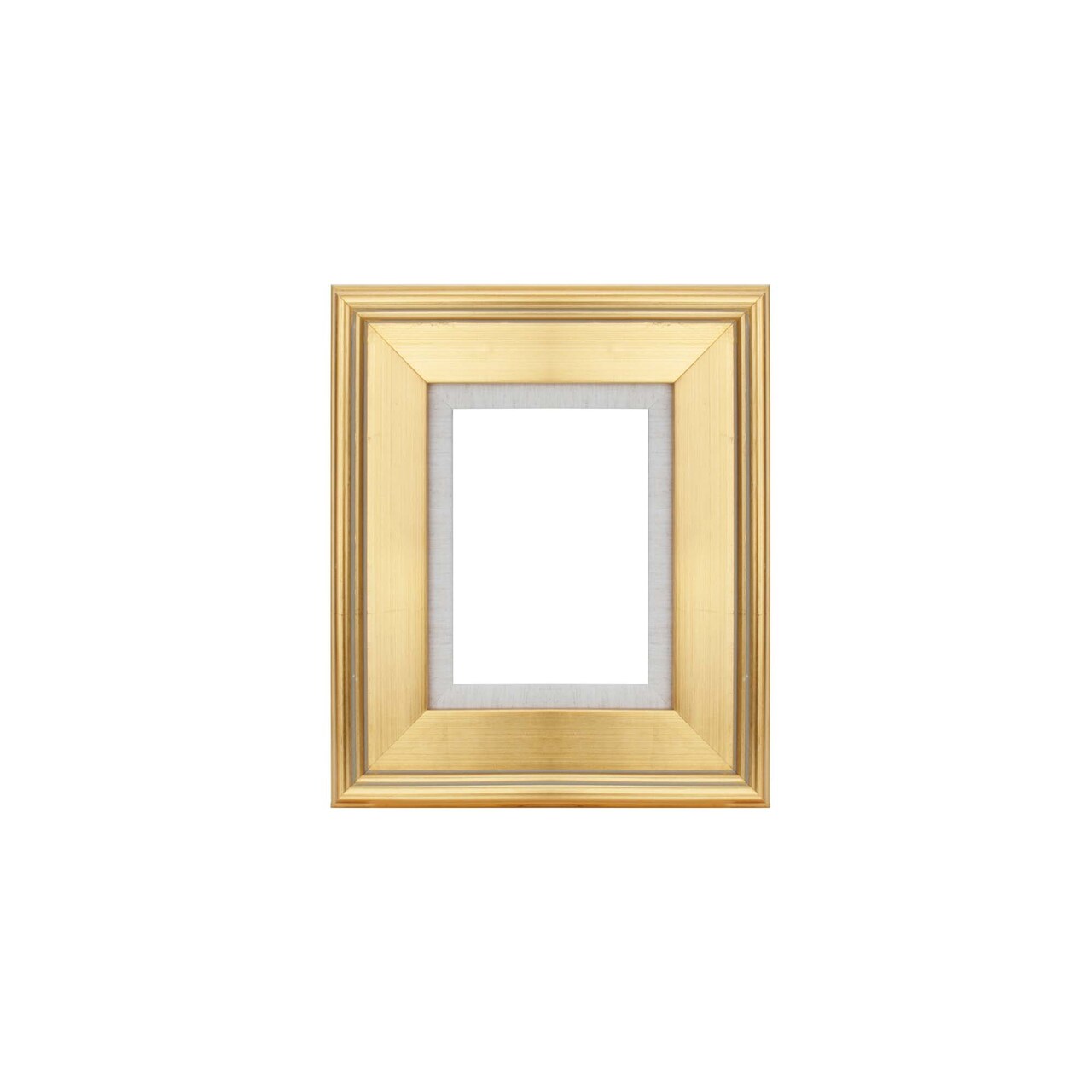 Creative Mark Elegant Plein Aire Gold Frame with Linen Liner, Ornate Open Back Picture Frames, No Glass or Backing, Gessoed Wood, 2.75-inch Wide Moulding